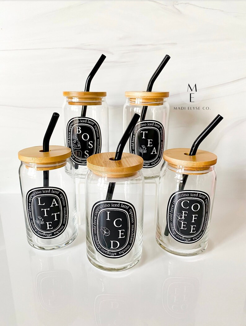 Coffee Glass | Iced Coffee Glass | Aesthetic Beer Can Glass | Aesthetic Coffee Glass | Beer Can G... | Etsy (US)