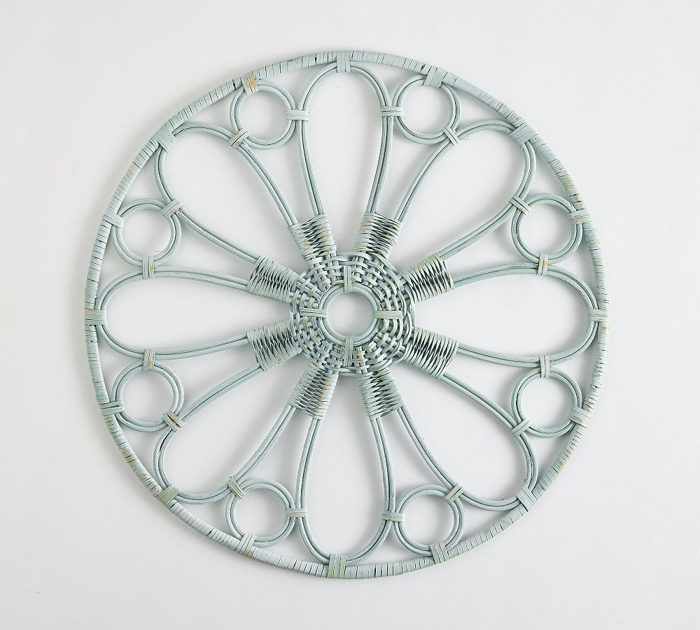 Monique Lhuillier Antibes Handwoven Rattan Charger Plate | Pottery Barn (US)