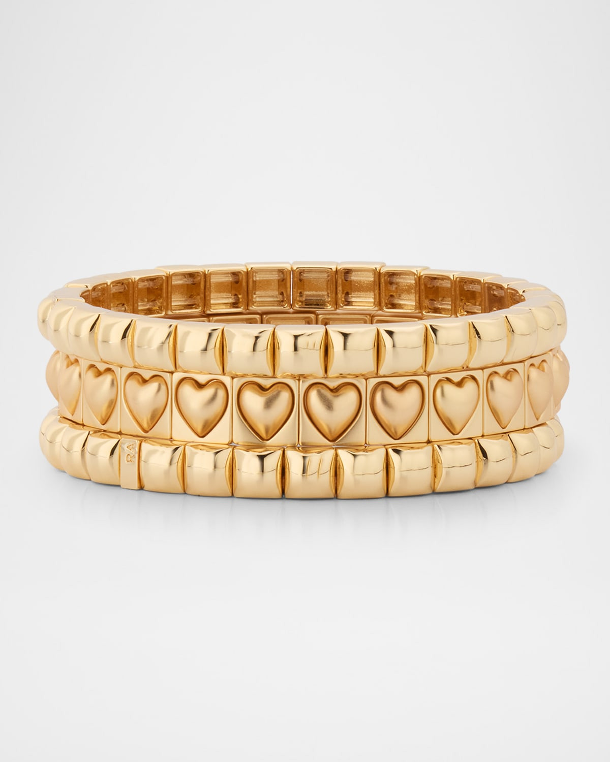 The Puffy Heart Stud Bracelet Trio | Neiman Marcus