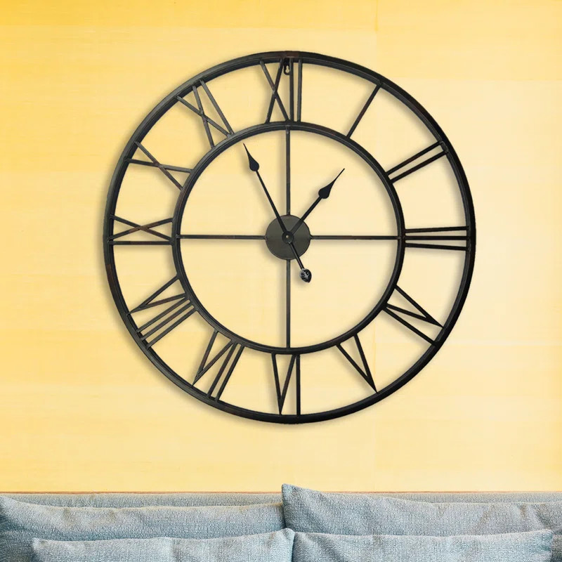 Oversized Rehana 37.83" Wall Clock | Wayfair Professional