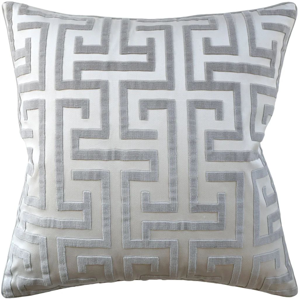 Ming Trail Pillow, Grey, Pair | Paloma & Co.