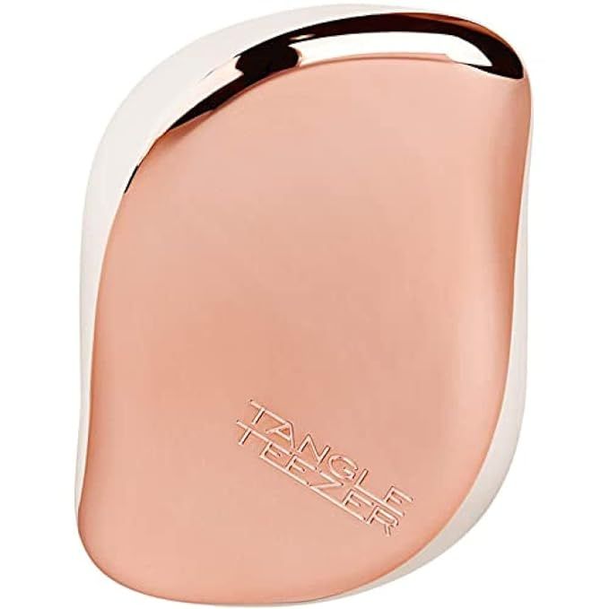TANGLE TEEZER Compact Styler On-the-go Detangling Hairbrush Ivory Rose, Gold, (Pack of 1) | Amazon (US)
