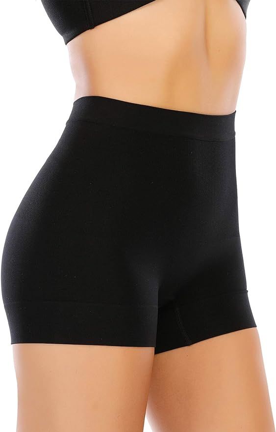 Womens Seamless Shaping Boyshorts Panties Tummy Control Underwear Slimming Shapewear Shorts | Amazon (US)
