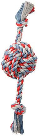 Mammoth Pet Products Flossy Chews Color Monkey Fist Ball with Rope Ends, Large, 18-Inch, multi (2... | Amazon (US)
