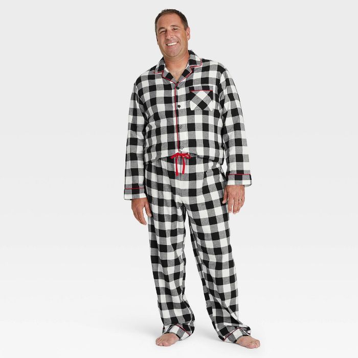 Men's Plaid Flannel Pajama Set - Wondershop™ White | Target