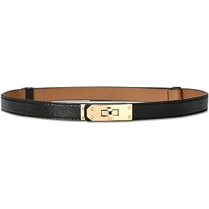 Black Kelly belt dupe with gold hardware  | Amazon (UK)