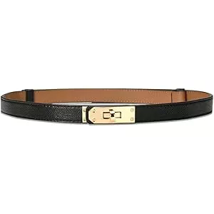 Hermes Black Kelly Belt