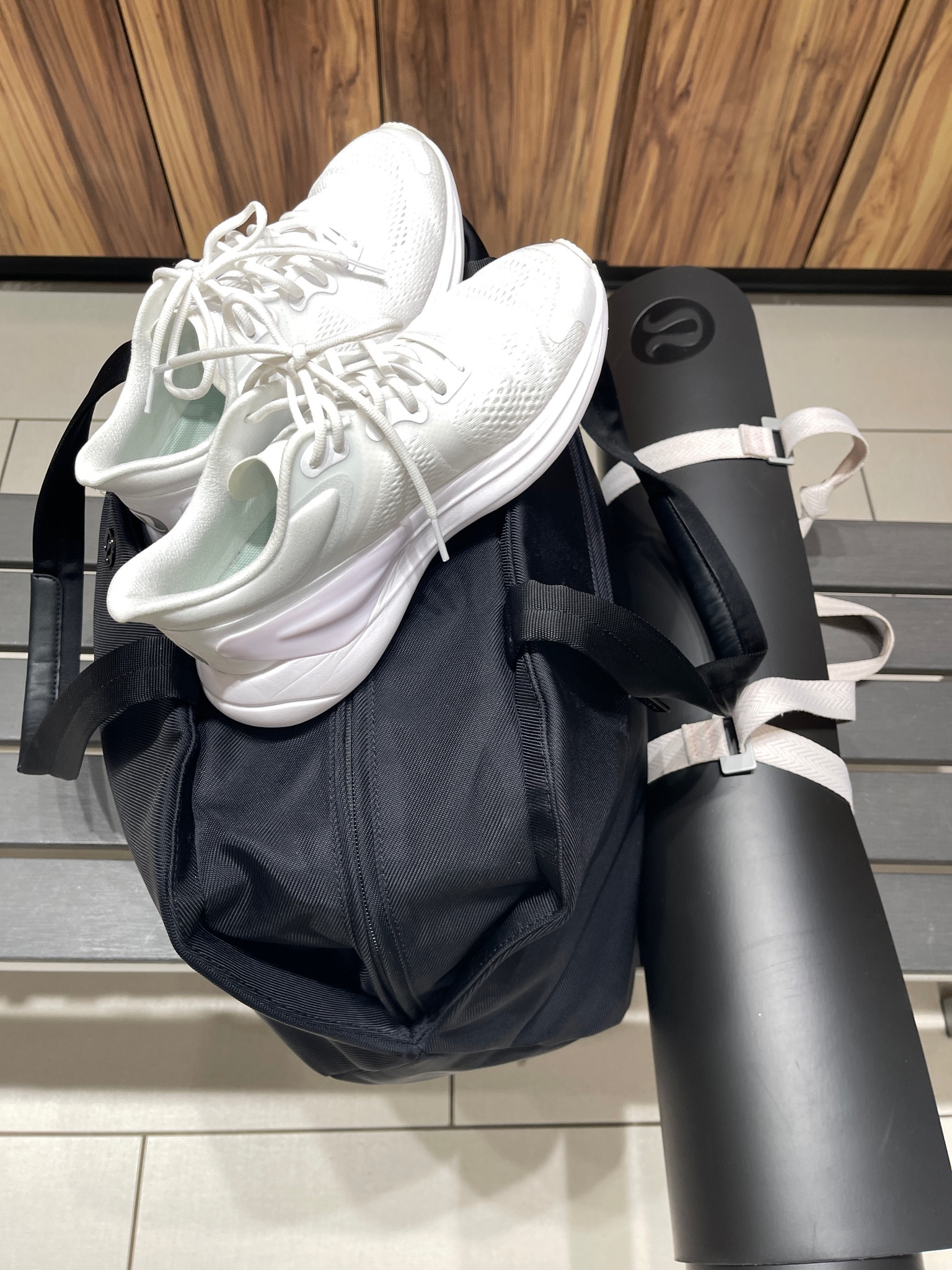 Trust me, buy this Lululemon black yoga mat. Light colors show sweat! 

Check out my tik tok @balancedwithsara and you’ll know what I’m talking about! 