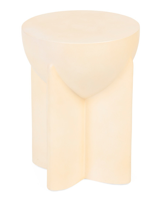 19in Concrete Contemporary Accent Table | TJ Maxx