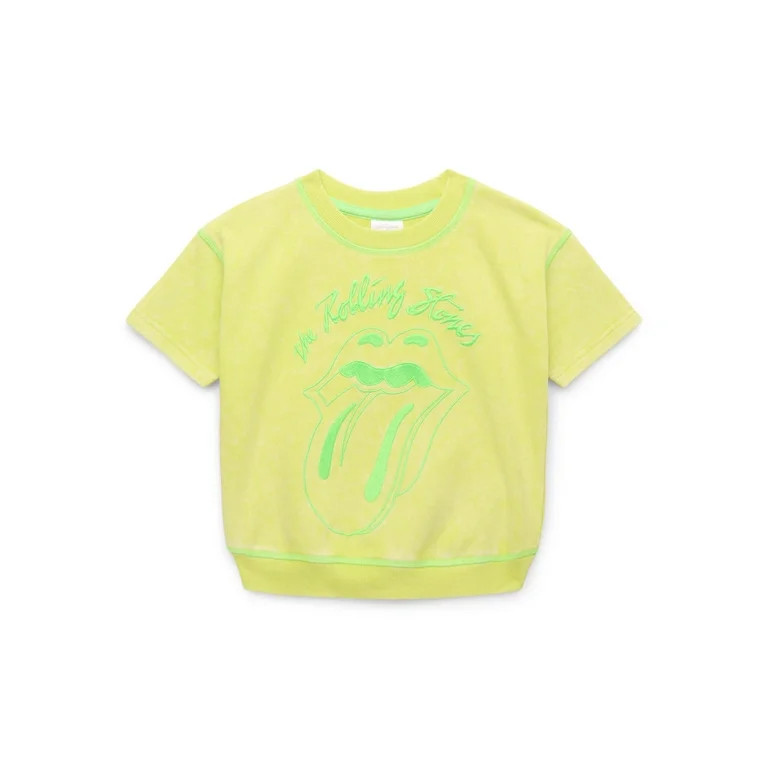 Rolling Stones Toddler Boys Embroidered Graphic Crewneck Sweatshirt with Short Sleeves, Sizes 12 ... | Walmart (US)