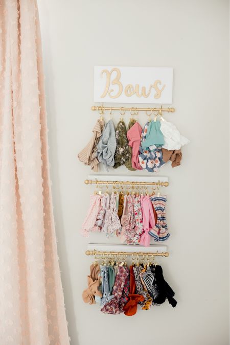 Nursery bow hanger 🤍

Baby girl nursery decor, nursery organization, baby girl room decor, pink nursery decor, baby girl decor, now organizer, gold nursery decor 

#LTKbaby #LTKhome