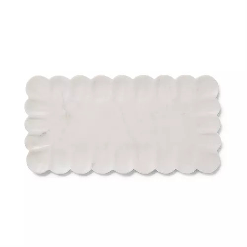 Sur La Table Rectangular White Marble Platter | Sur La Table