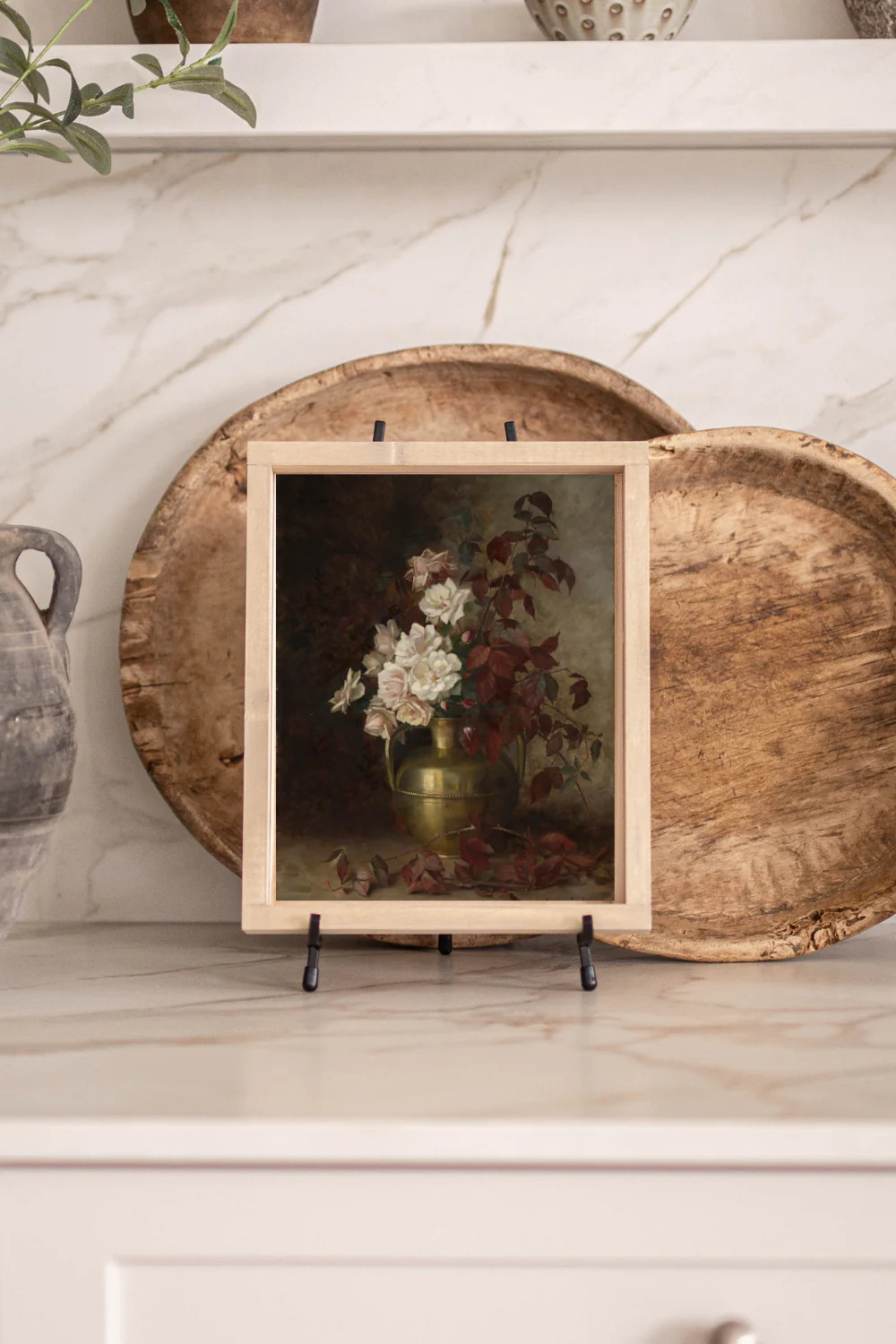 Vintage Framed Print Antique Floral | Luxe B Co