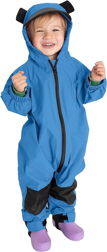 Cuddle Club Kids Toddler Rain Suit - Muddy Buddy Waterproof Coverall One Piece Weather Resistant ... | Amazon (US)