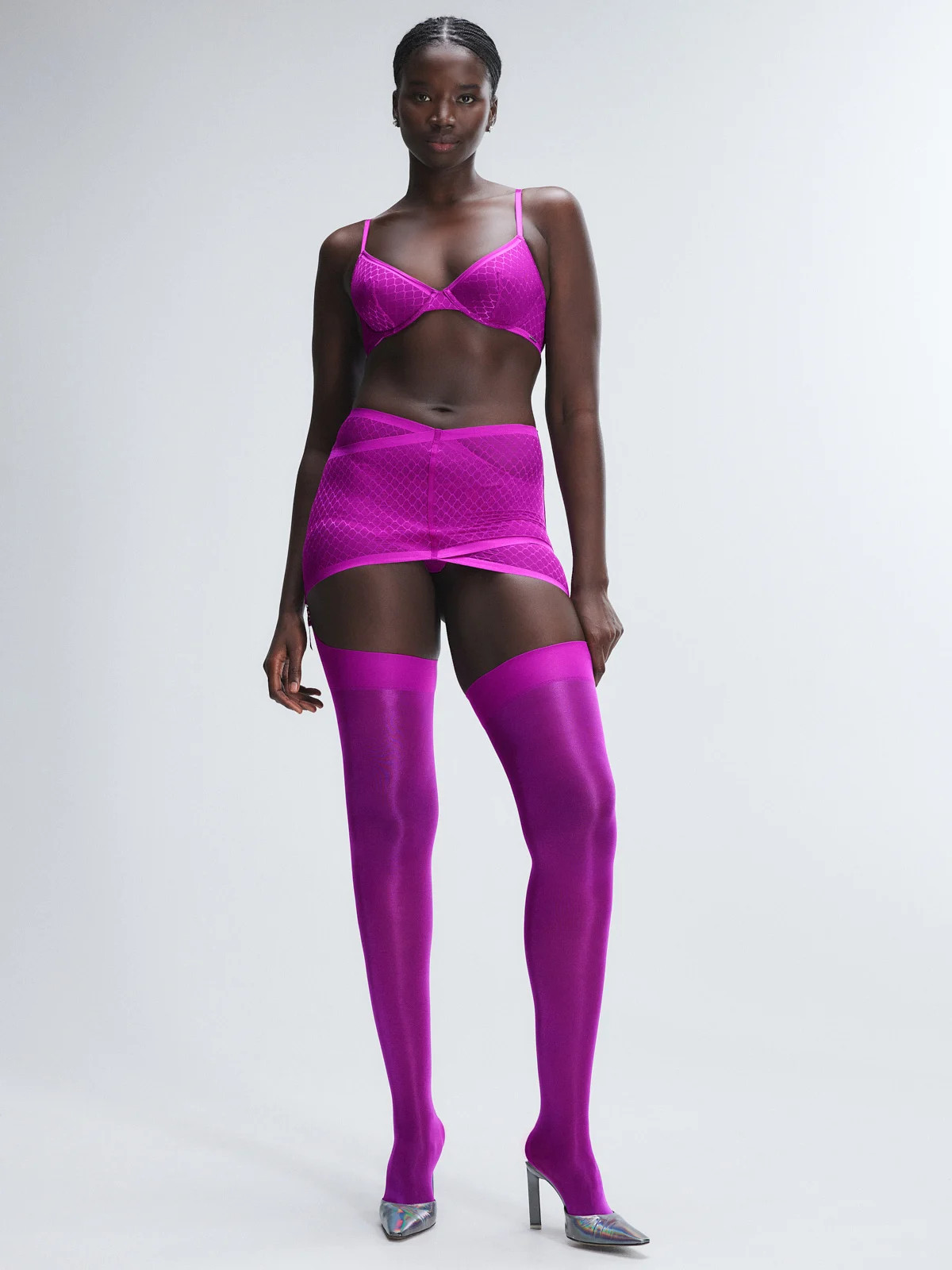 Show N' Tell Mesh Garter Skirt | Savage x Fenty - North America