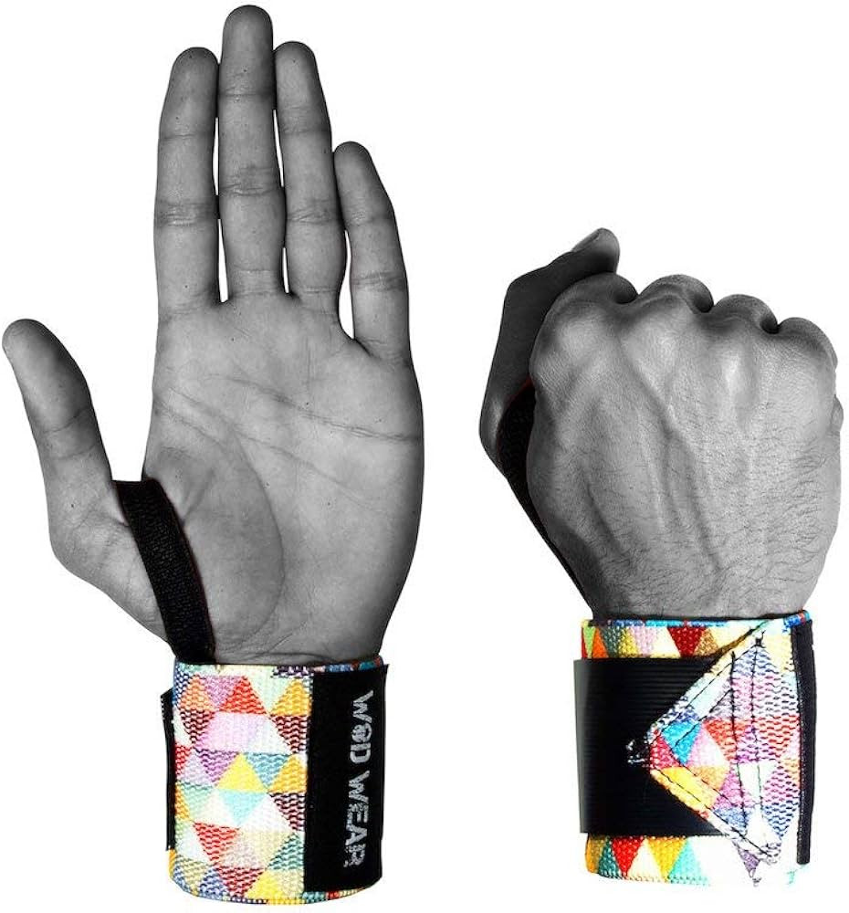 Elastic Wrist Wraps for Powerlifting, Strength Training, Bodybuilding, Cross Training, Olympic We... | Amazon (US)