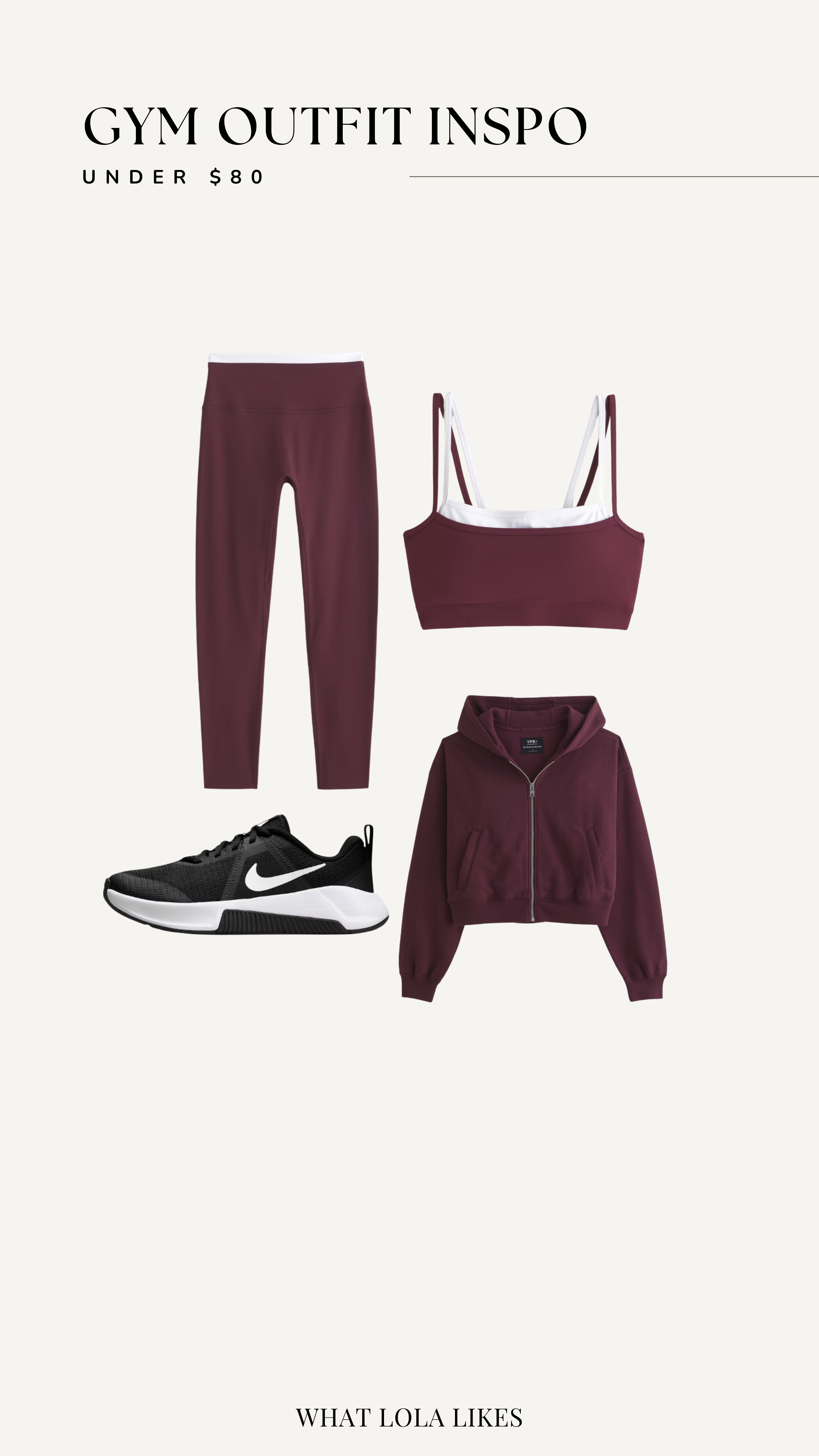 Gym outfit inspo under $80! Love this color for fall! The leggings, sports bra and the full-zip up jacket are on sale for 25% off!

Workout outfit inspo, gym outfit inspo, Abercrombie, YPB Active  

 #LTKActive #LTKFindsUnder100 #LTKStyleTip