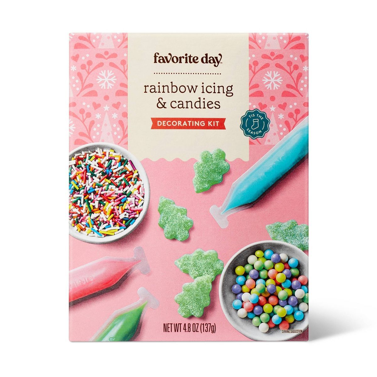 Holiday Rainbow Icing & Candies Decorating Kit - 5oz - Favorite Day™ | Target