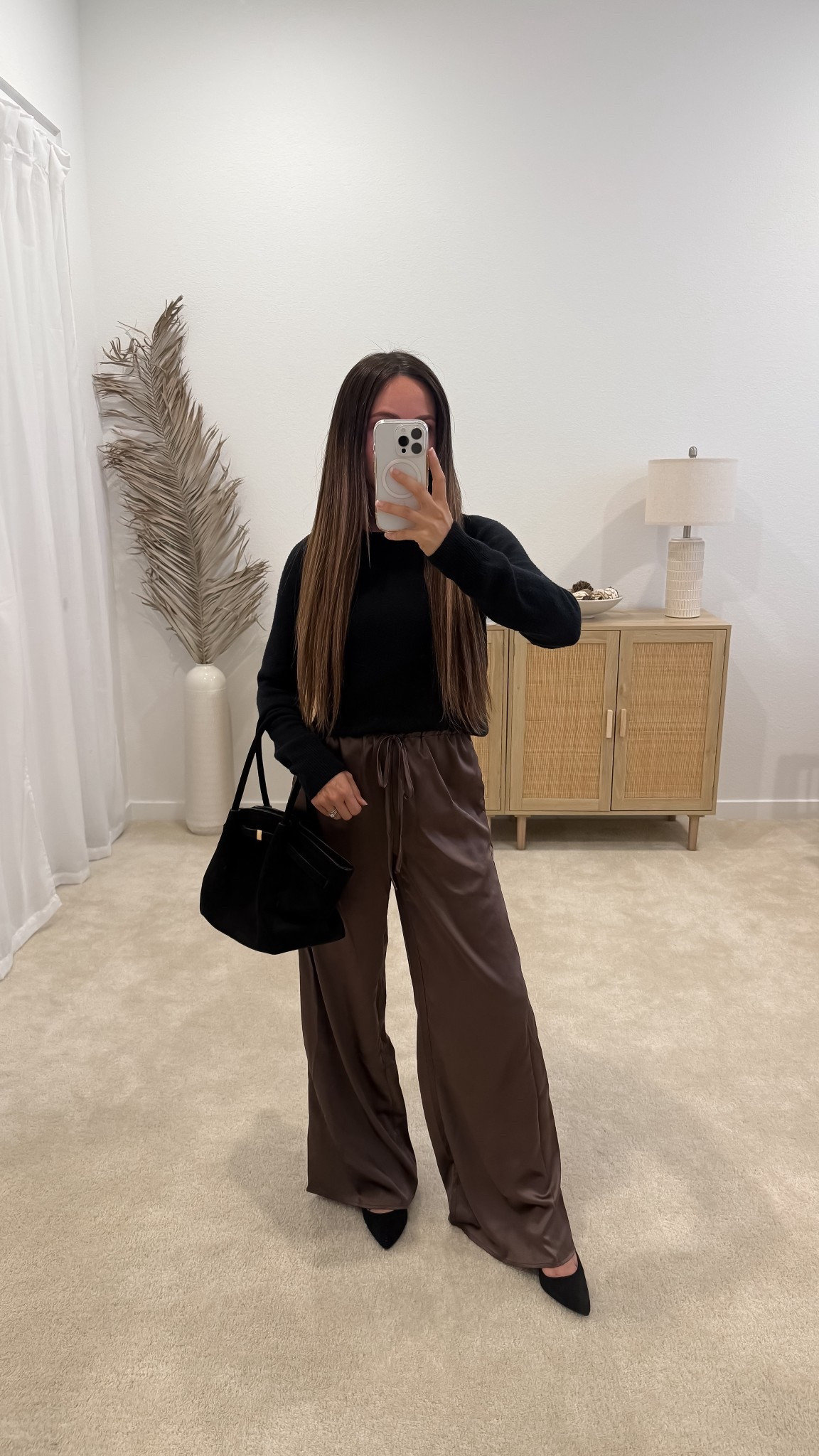 Thanksgiving outfit, thanksgiving outfits, holiday outfit, holiday outfits, party outfit, party outfits, nye outfit, new years eve outfit, fall date night outfit, fall outfits, satin pants outfit, casual outfit, amazon outfit, amazon fashion, sling back kitten heels, suede tote, suede purse, brunch outfit // neutrallynicole, @neutrallynicole, neutrallynicole.com, Neutrally Nicole #LTKHoliday #LTKCyberWeek

#LTKSeasonal #LTKFindsUnder50 #LTKTravel #LTKPetite #LTKSaleAlert #LTKFindsUnder100 #LTKootd