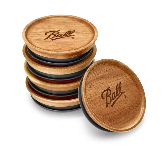 Ball 5pk Regular Mouth Wooden Canning Lids | Target