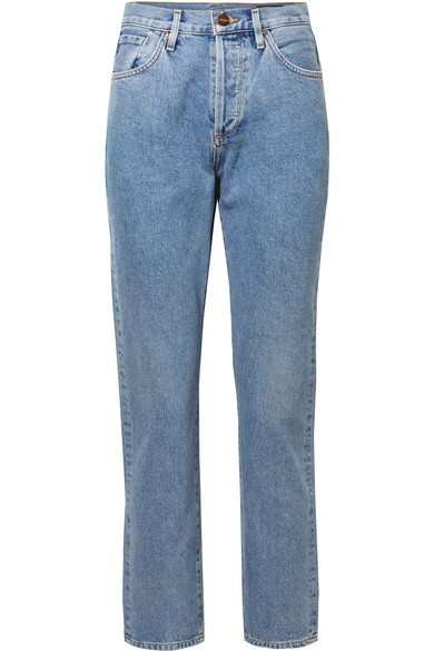 Goldsign - The Benefit High-rise Straight-leg Jeans - Light denim | NET-A-PORTER (US)