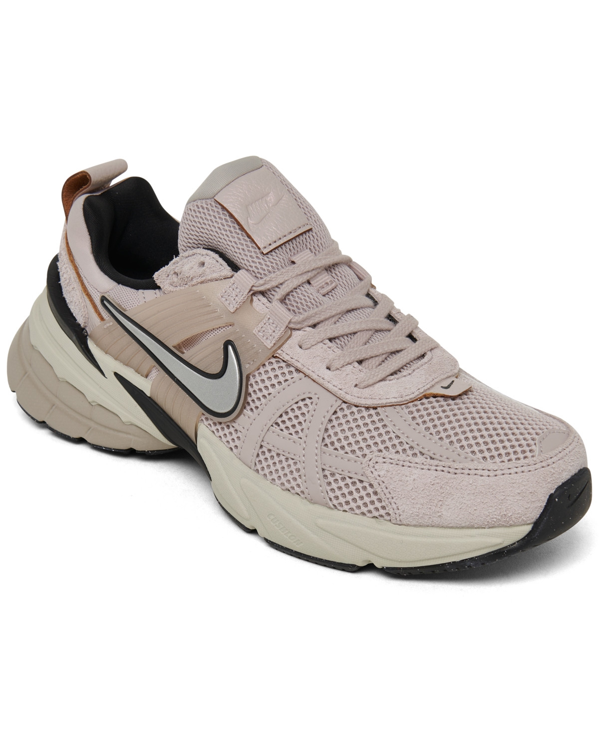 Nike Women's V2K Runtekk Running Sneakers from Finish Line - Plat Violet/Light Bone/Bl | Macy's