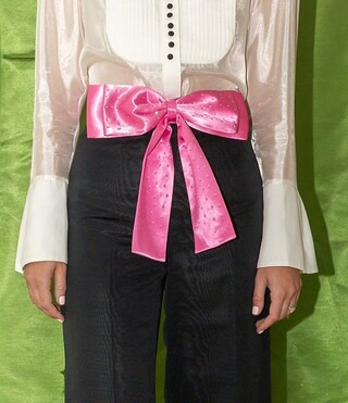 Antonio Melani x The Nat Note Kiki Stretch Satin Rhinestone Embellished Bow Belt | Dillard's | Dillard's