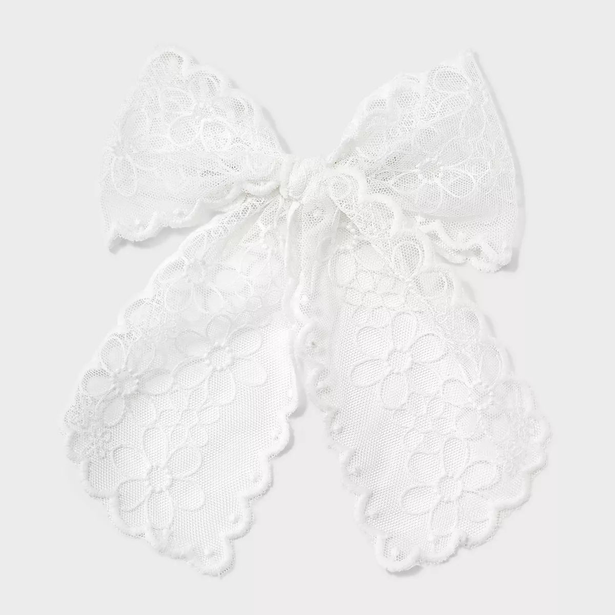 Girls' Lace Bow Barrette - art class™ White | Target