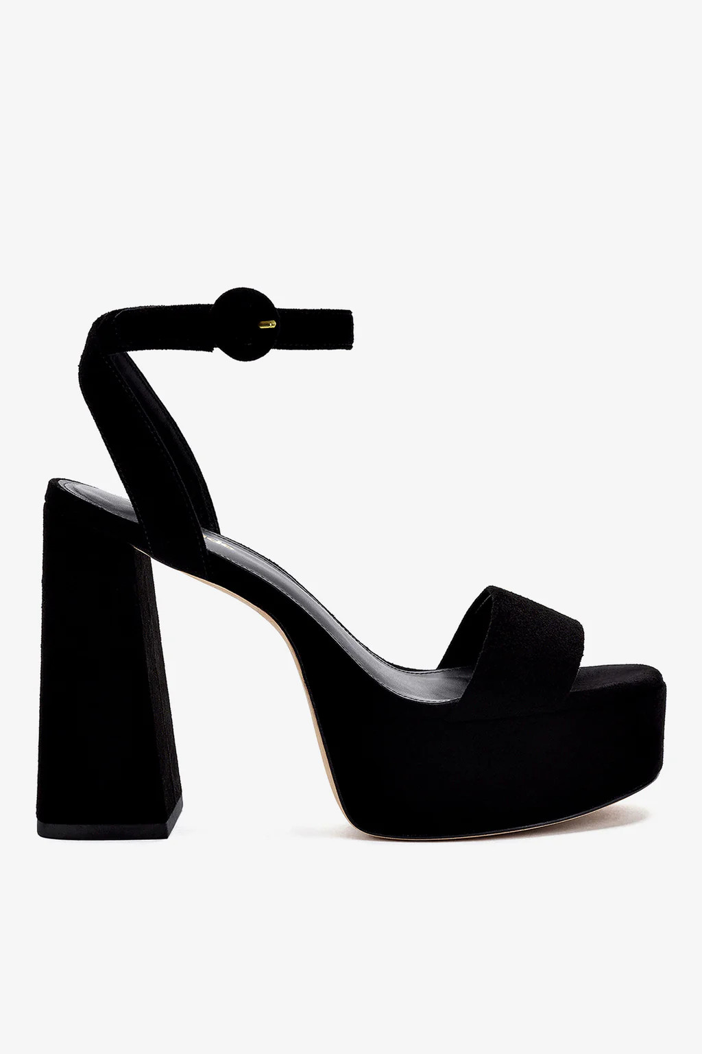 Dolly Sandal In Black Suede | Larroude