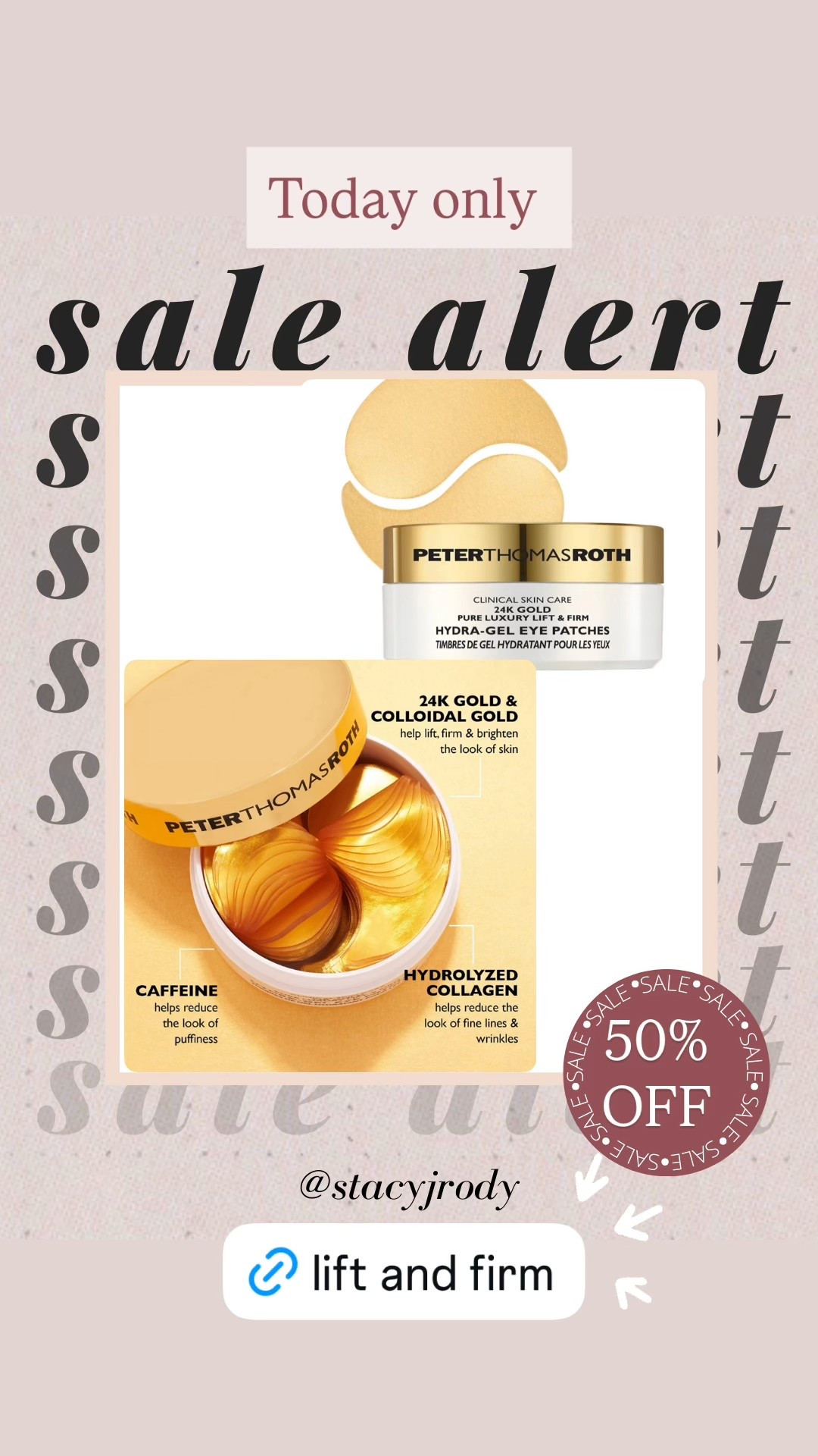 Firming and lifting gel eye patches Thomas Roth 50% off 
Such a great way to start your day 

#LTKBeauty #LTKselfcare #LTKSaleAlert