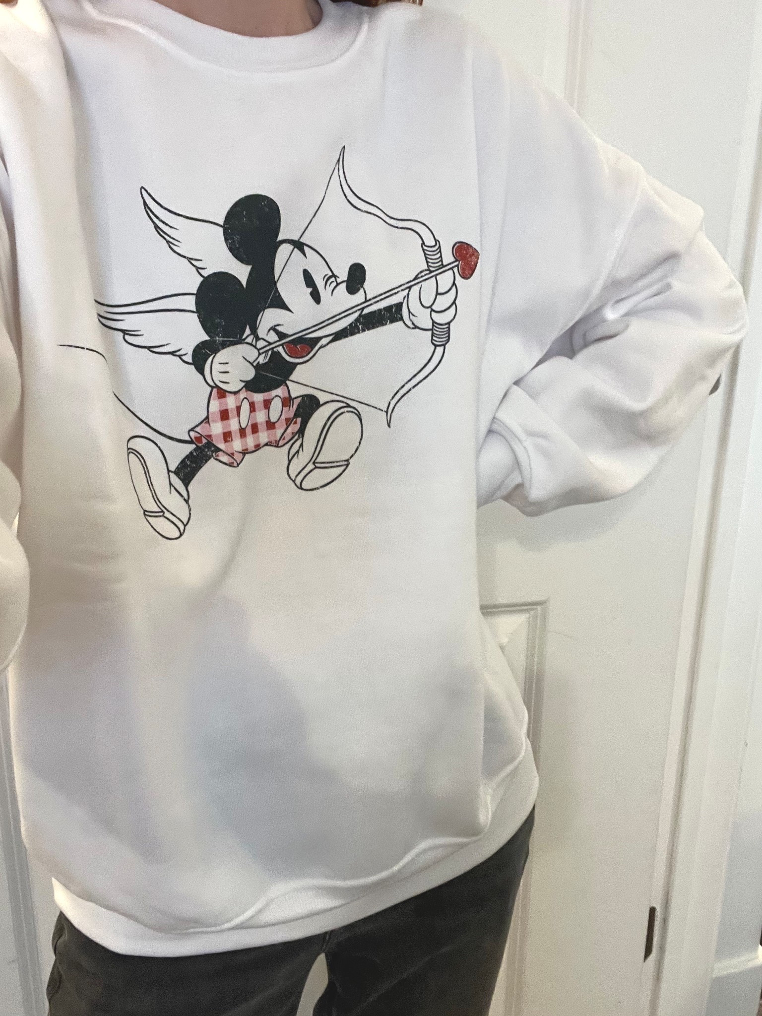 I’m wearing my cozy Mickey Cupid sweatshirt from Target today! 💘 I’m wearing size small. 

#LTKmomlife #LTKootd #LTKSeasonal