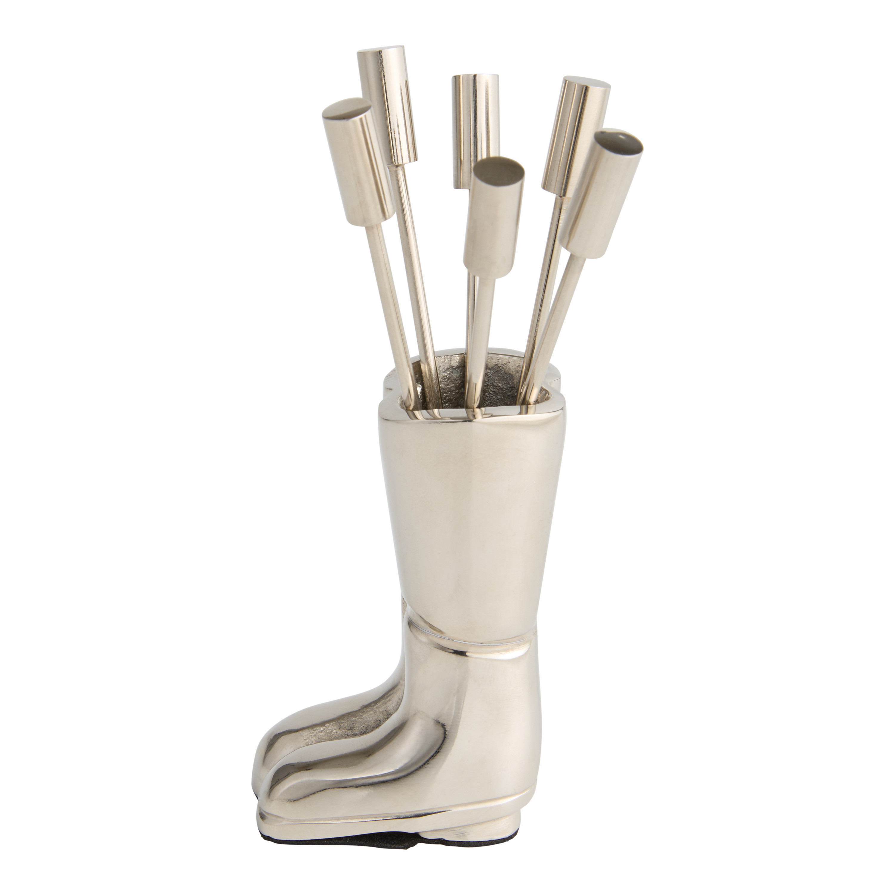 Metal Springtime Figural Cocktail Pick and Holder Set | World Market