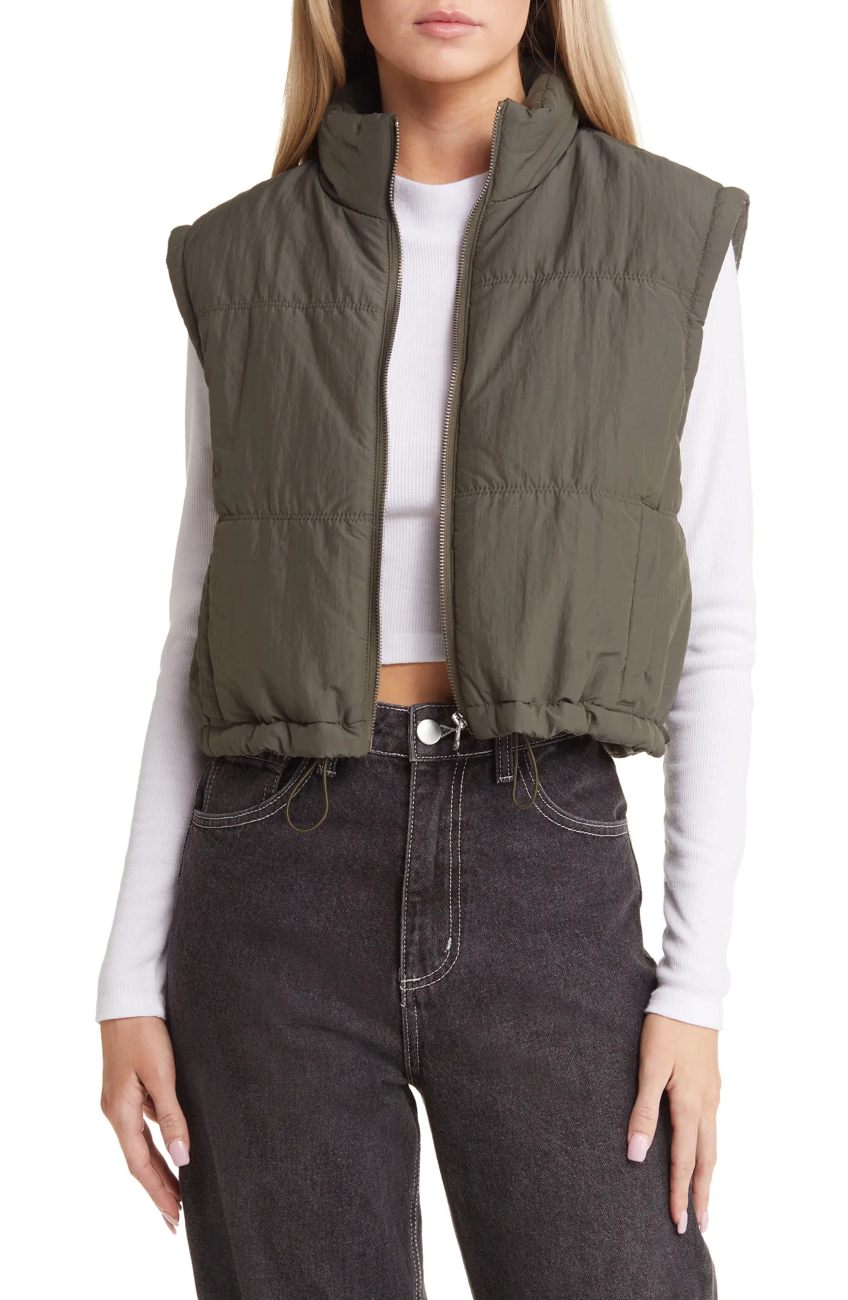 Cropped Puffer Vest | Nordstrom