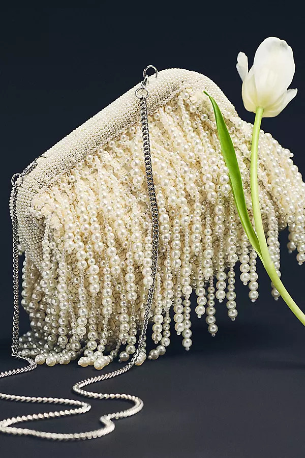 By Anthropologie Weddings Remi Fringe Clutch | Anthropologie (US)
