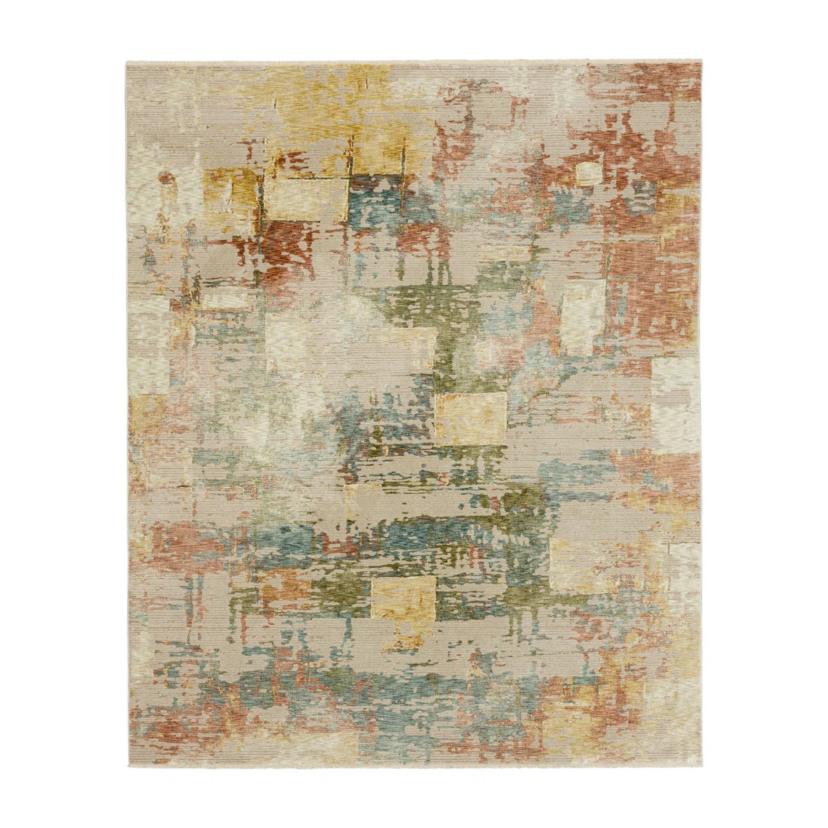 Karastan Momento Cream Modern Abstract Area Rug | Wayfair North America