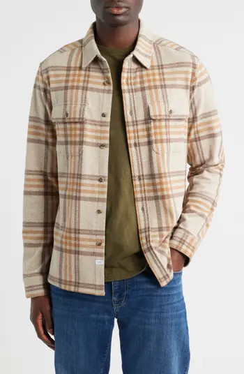 Generation Plaid Flannel Button-Up Overshirt | Nordstrom