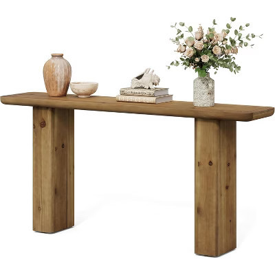 Lantine Solid Wood Console Table, 63-Inch Long Entryway Table, Rustic Sofa Table for Living Room, Foyer, Hallway, Easy Assembly | Target