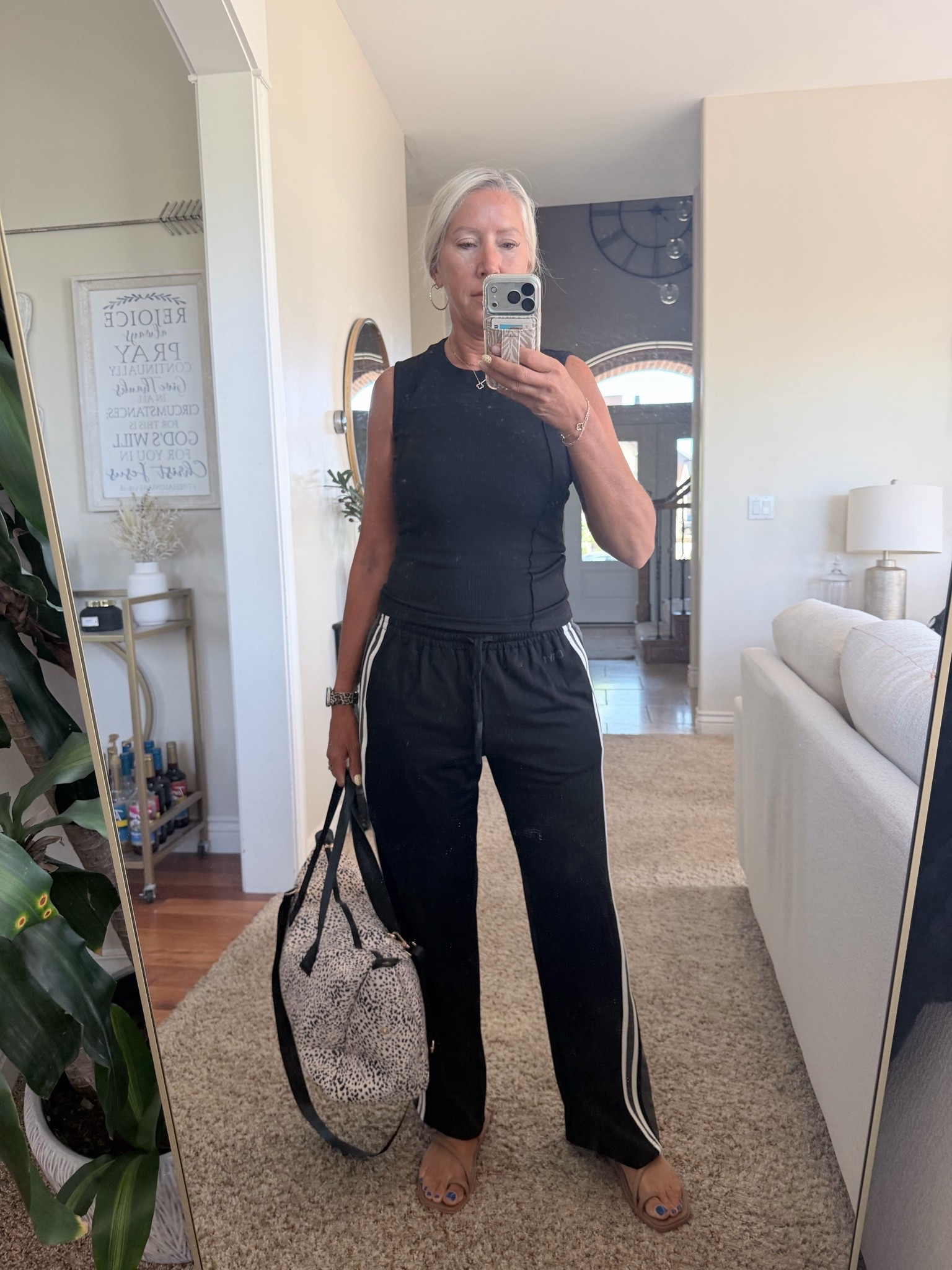 My favorite track pants and tank top! Had to share!
