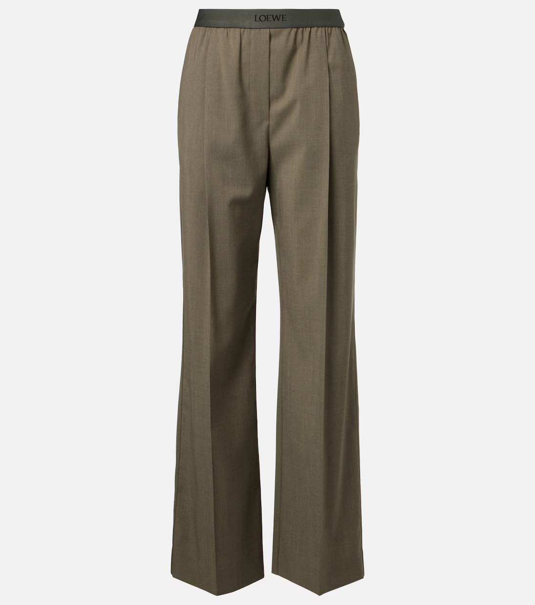 High-rise wool wide-leg pants | Mytheresa (UK)