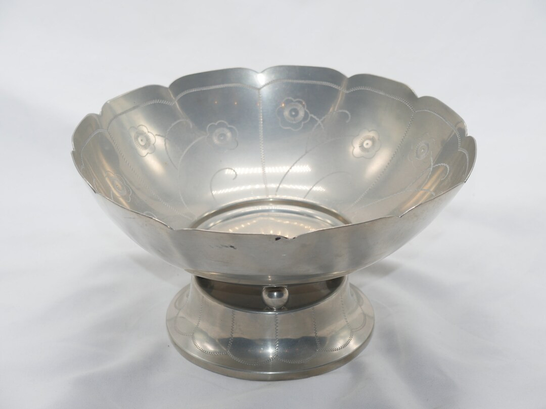 Lot Nr 795 Vintage Tin Pewter Big Swedish Bowl Branded Svenskt Tenn , Made in Sweden - Etsy | Etsy (US)