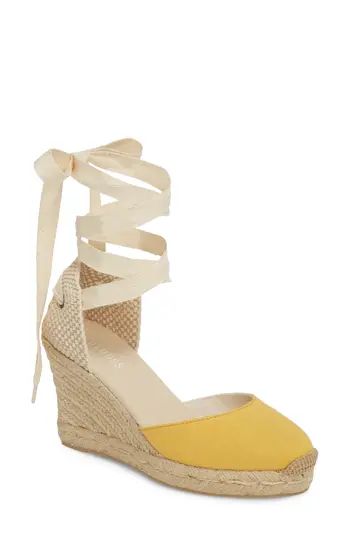Women's Soludos Espadrille Wedge Sandal, Size 5.5 M - Yellow | Nordstrom