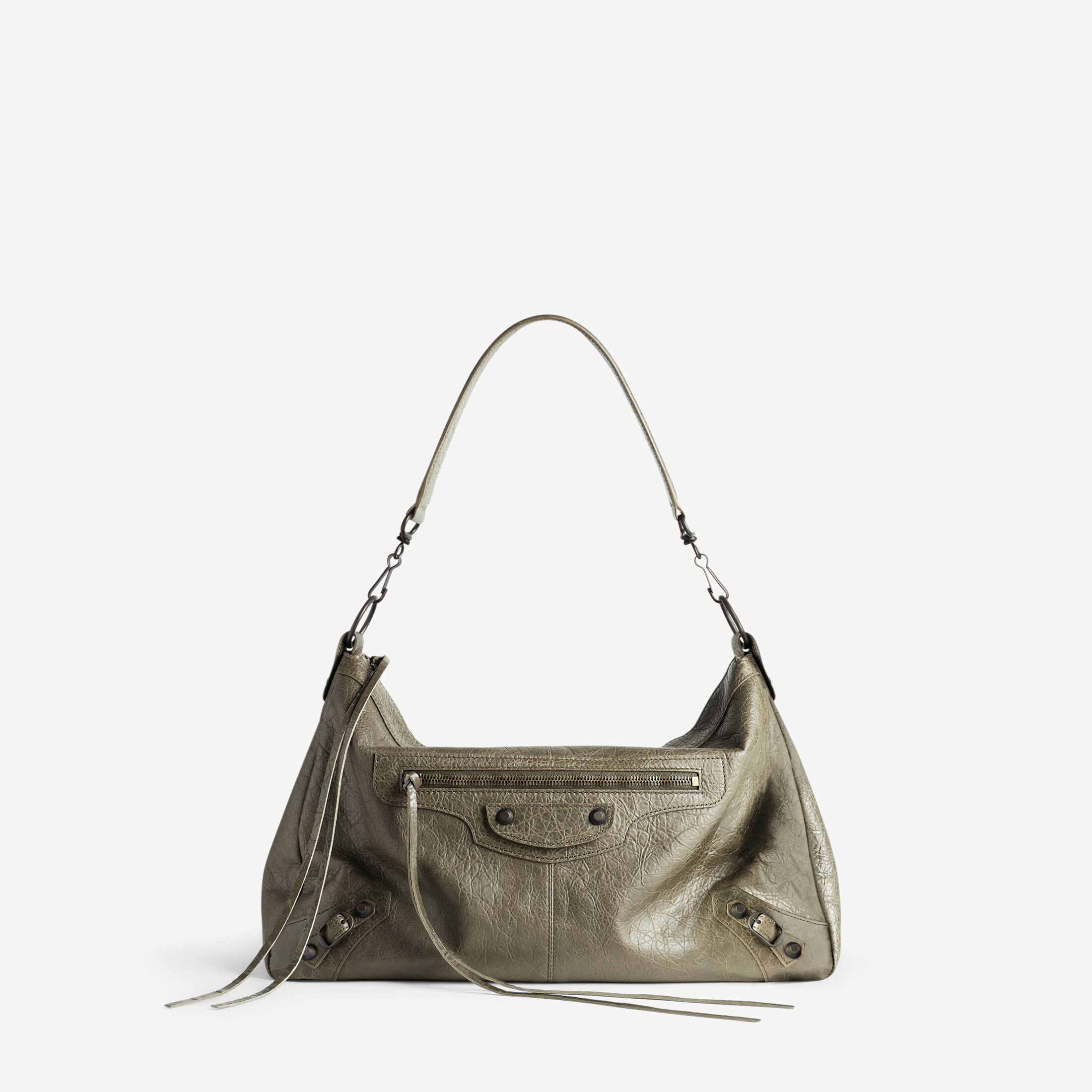 Men's Le City Moto Medium in Army Green | Balenciaga AU | Balenciaga