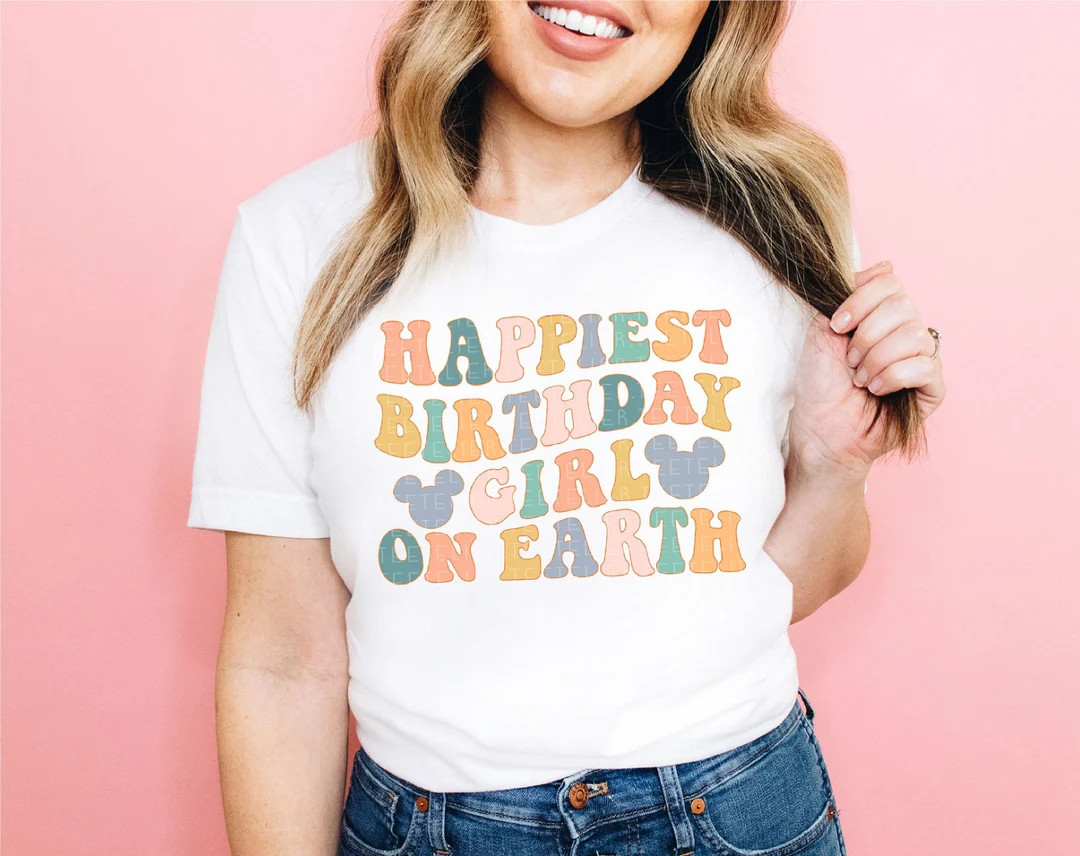 Happiest Birthday Girl on Earth Shirt Cute Birthday Shirt - Etsy | Etsy (US)