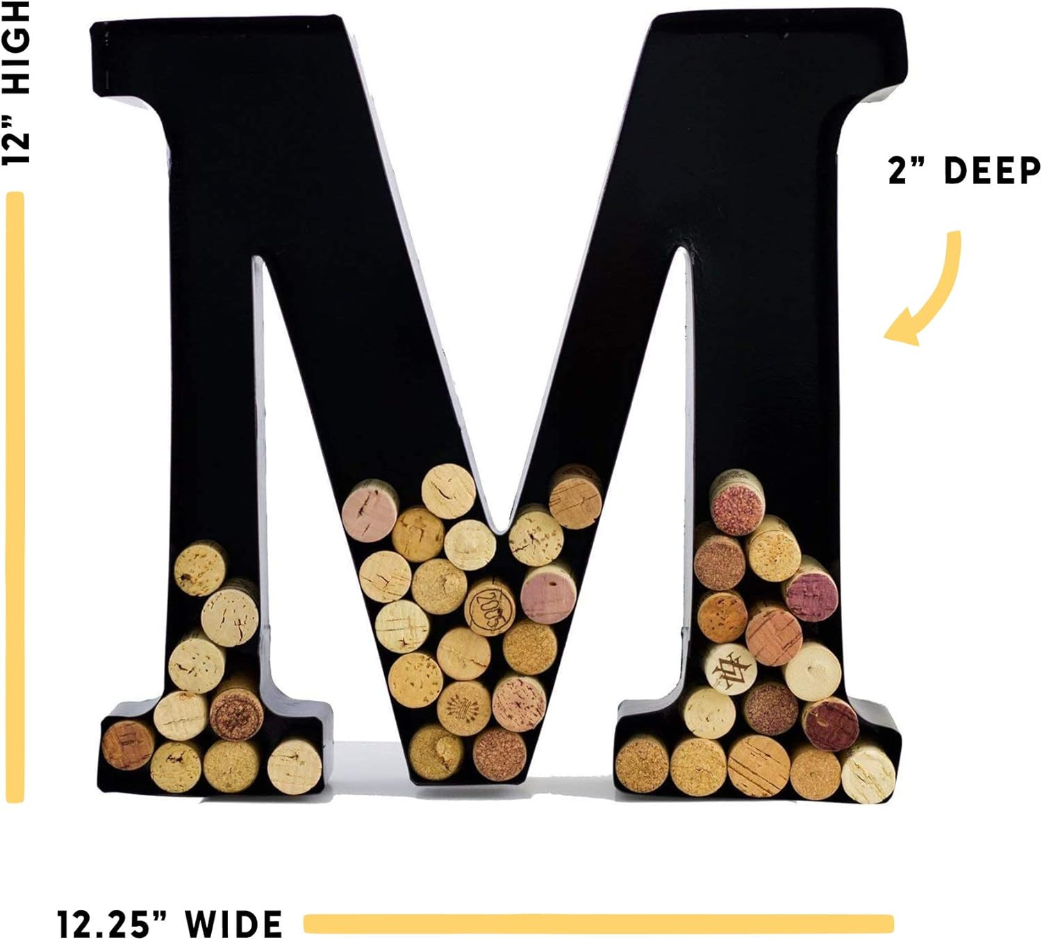 will's Metal Wine Cork Holder - Letters A to Z | Modern Housewarming Gift, Home Bar Decor, Wine G... | Amazon (US)