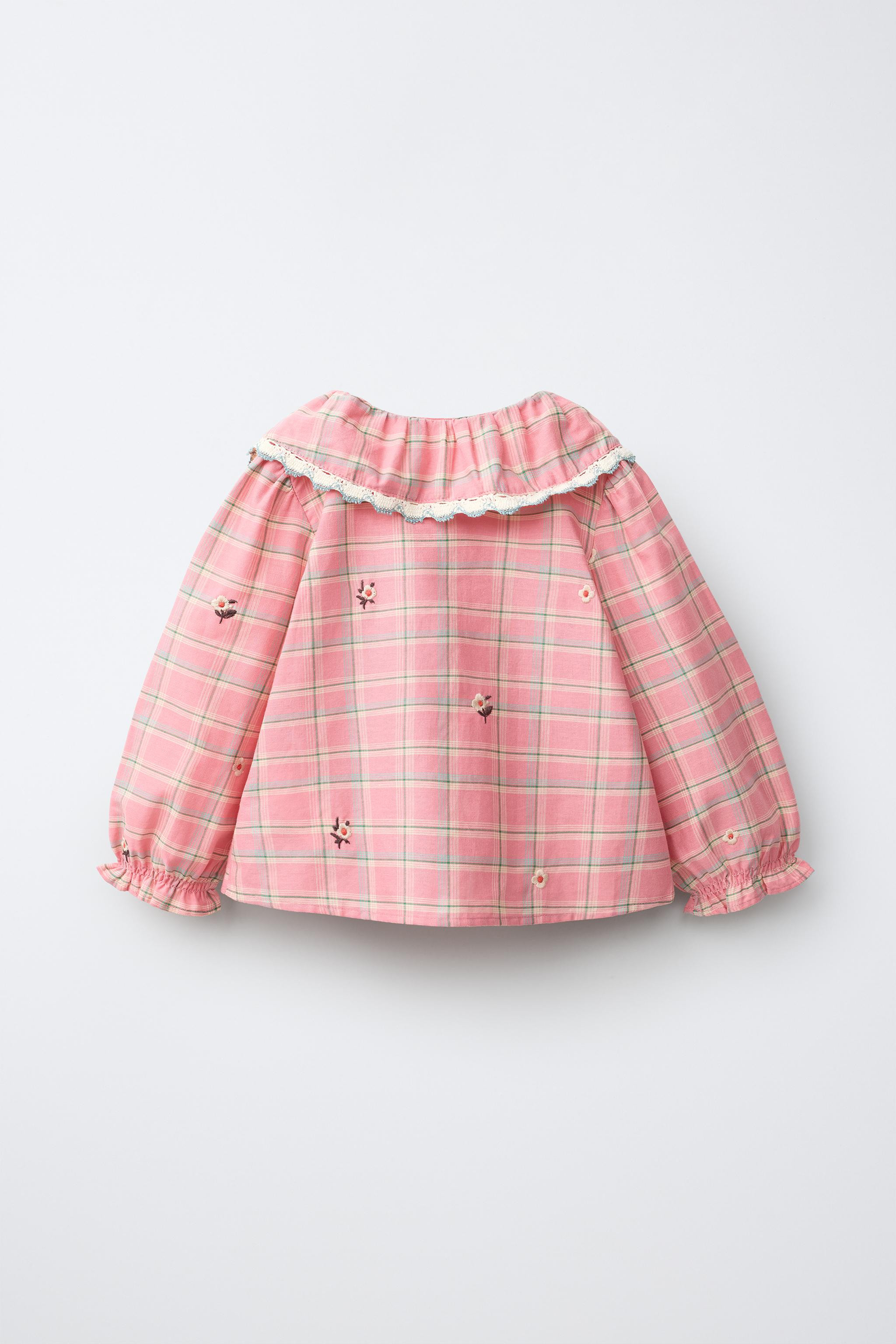 EMBROIDERED PLAID SHIRT | Zara US