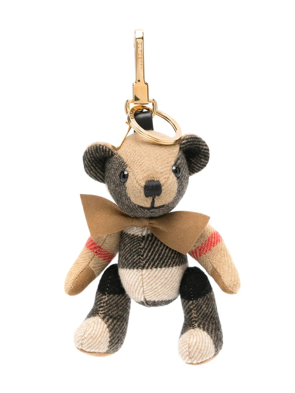 Burberry Thomas Bear checked keyring - Neutrals | Farfetch Global