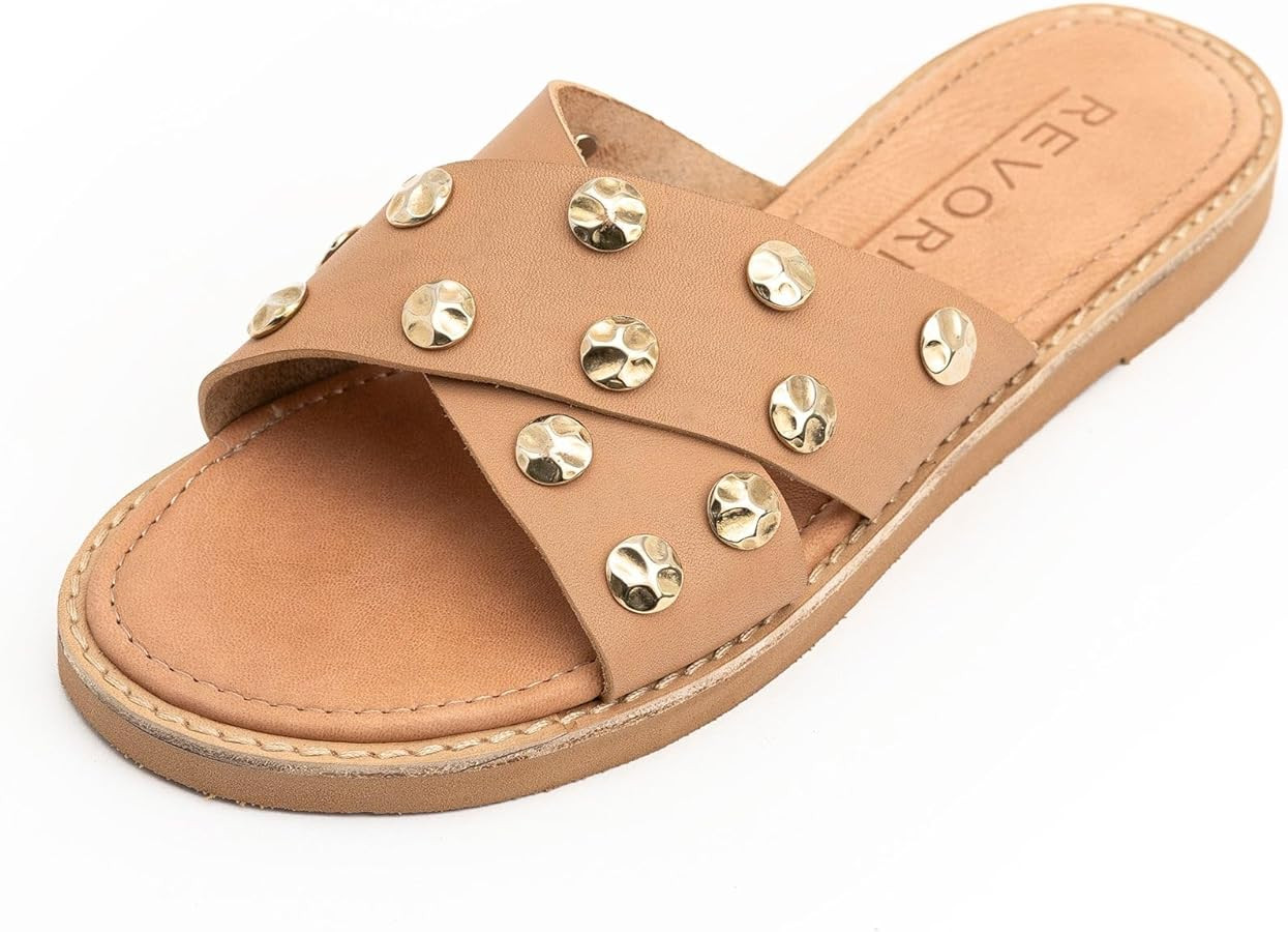 REVORN - SHINE Designer Sandal | Handcrafted Women Sandal | 100% Genuine Leather | Ultra Comforta... | Amazon (US)