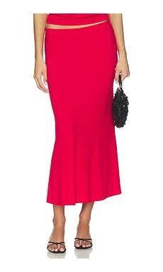 Bella Venice The Jessie Slip Maxi Skirt in Red from Revolve.com | Revolve Clothing (Global)