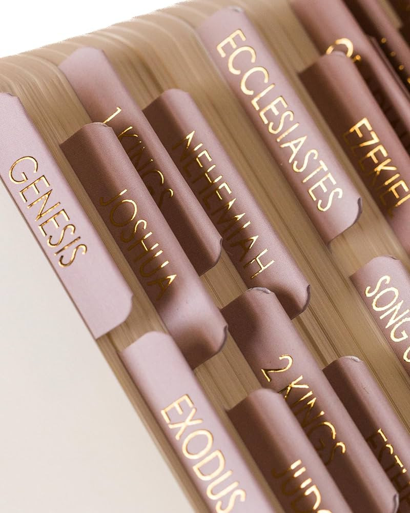 Bible Tabs for Women Study Bible, Embossed Matte Catholic Bible Tabs Gold, Laminated Bible Tabs, ... | Amazon (US)