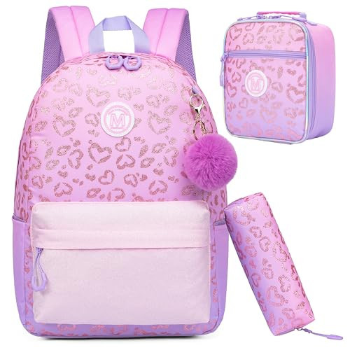 ZBAOGTW Backpacks for School Backpack for Kids Backpacks for Girls Schoolbag Ages 8-10 Bookbag for Girls with Lunch Box Pencil Case | Amazon (US)